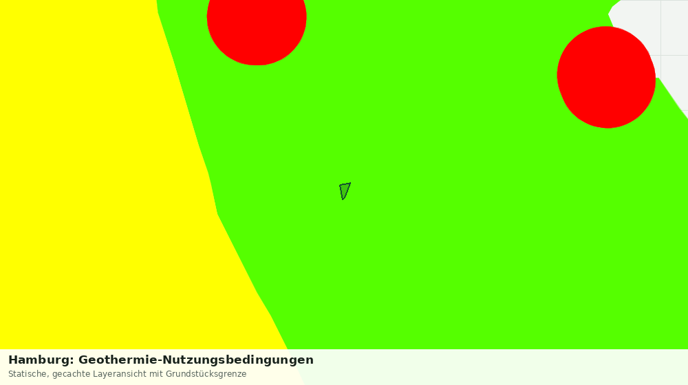 Statische Kartenansicht: Hamburg: Geothermie-Nutzungsbedingungen