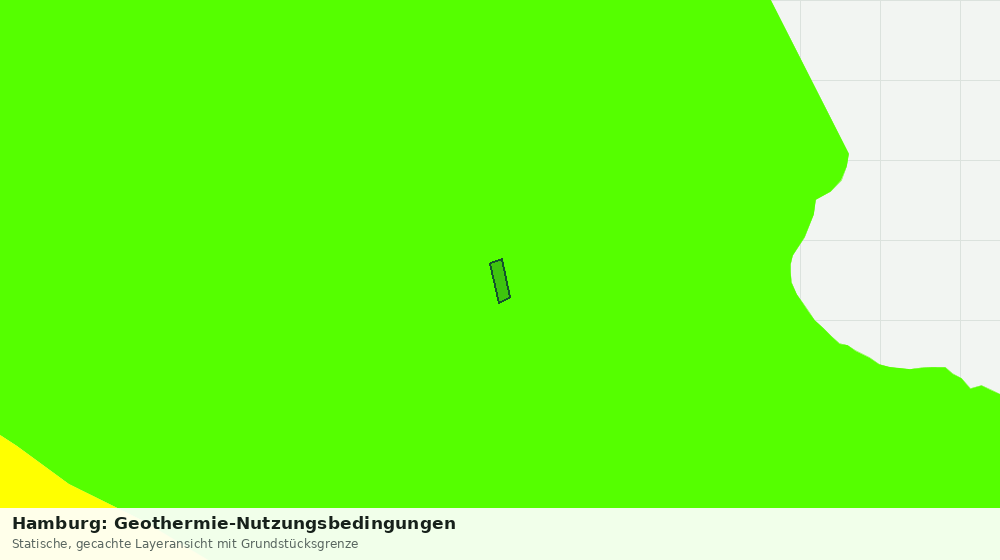 Statische Kartenansicht: Hamburg: Geothermie-Nutzungsbedingungen