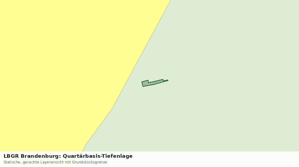 Statische Kartenansicht: LBGR Brandenburg: Quartärbasis-Tiefenlage