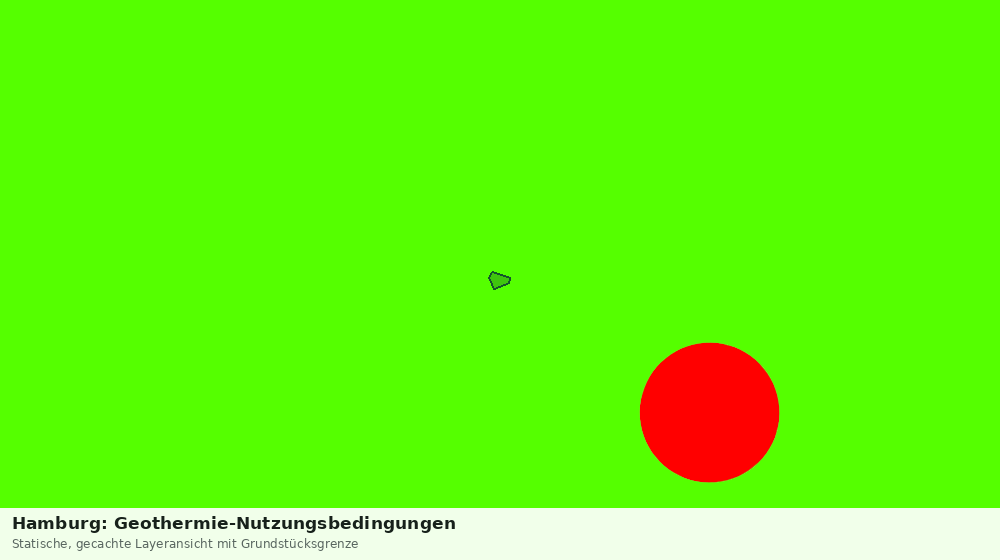 Statische Kartenansicht: Hamburg: Geothermie-Nutzungsbedingungen