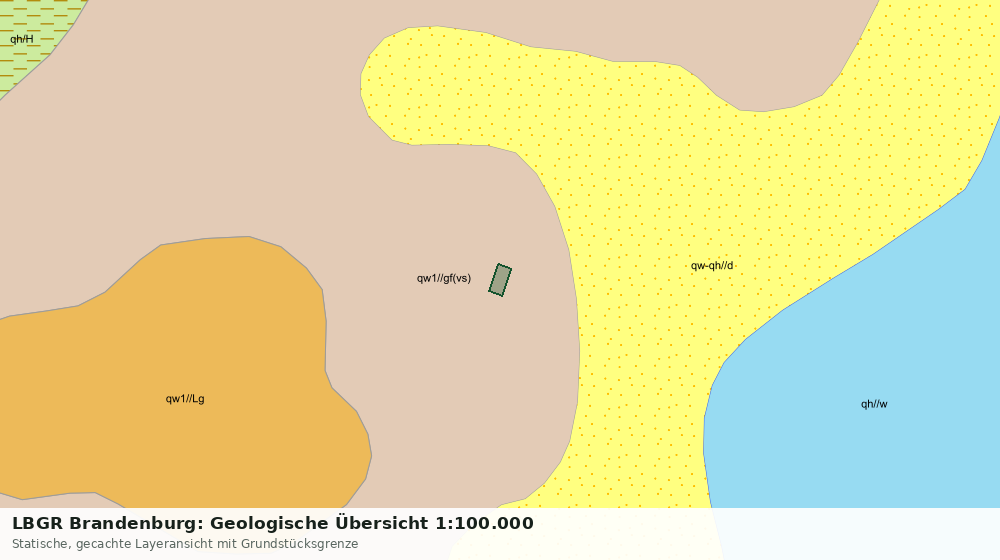 Statische Kartenansicht: LBGR Brandenburg: Geologische Übersicht 1:100.000