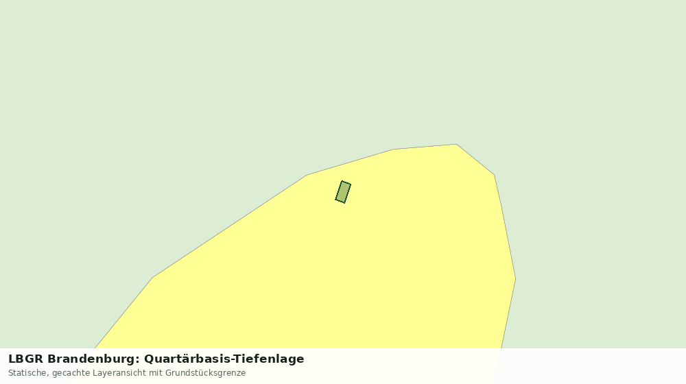 Statische Kartenansicht: LBGR Brandenburg: Quartärbasis-Tiefenlage