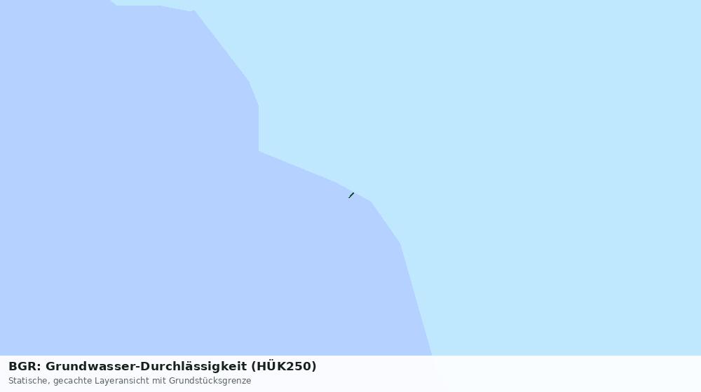 Statische Kartenansicht: BGR: Grundwasser-Durchlässigkeit (HÜK250)
