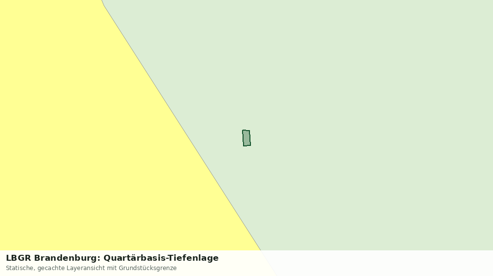 Statische Kartenansicht: LBGR Brandenburg: Quartärbasis-Tiefenlage