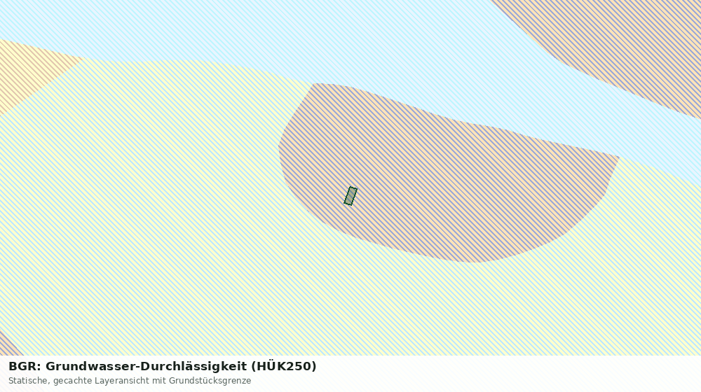 Statische Kartenansicht: BGR: Grundwasser-Durchlässigkeit (HÜK250)