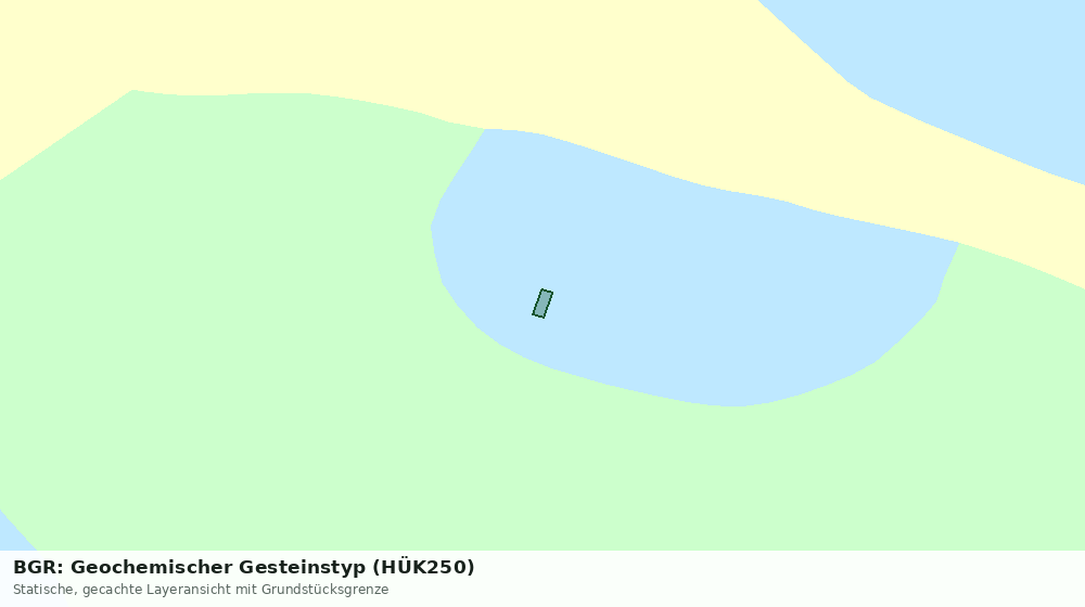 Statische Kartenansicht: BGR: Geochemischer Gesteinstyp (HÜK250)