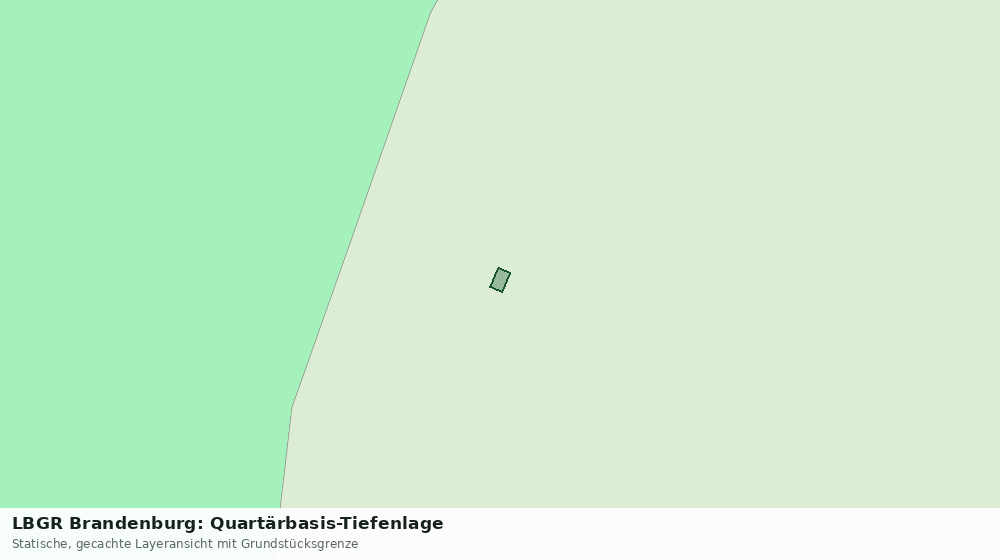 Statische Kartenansicht: LBGR Brandenburg: Quartärbasis-Tiefenlage