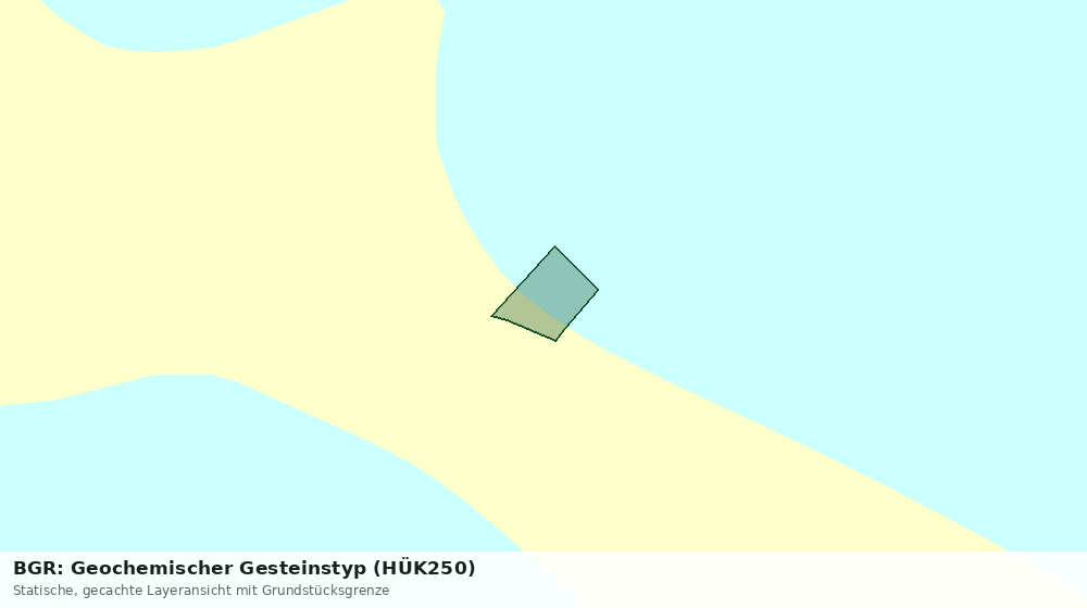 Statische Kartenansicht: BGR: Geochemischer Gesteinstyp (HÜK250)