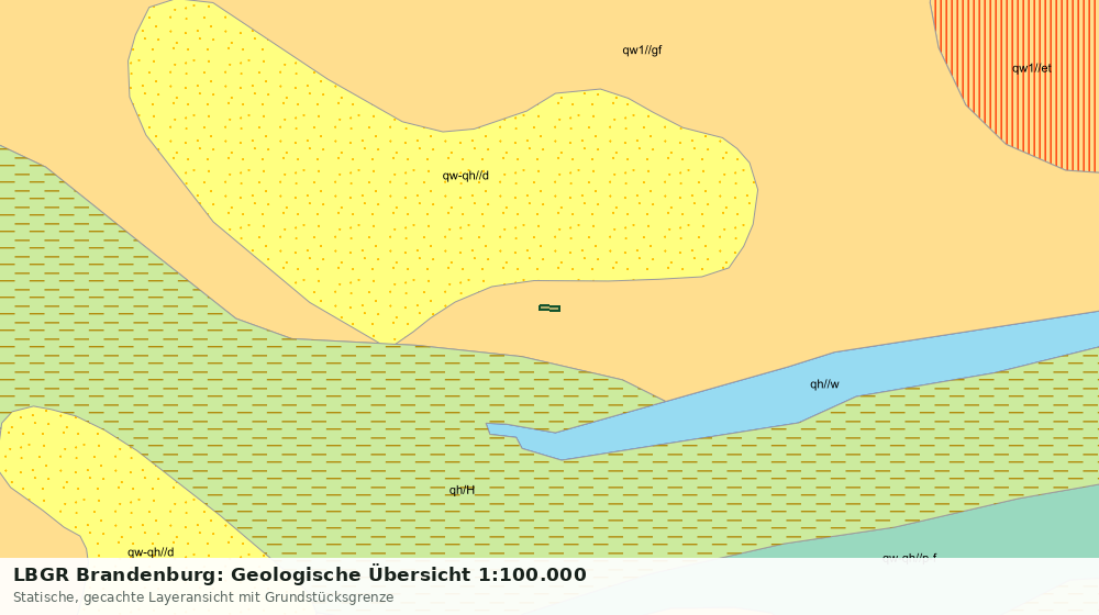 Statische Kartenansicht: LBGR Brandenburg: Geologische Übersicht 1:100.000