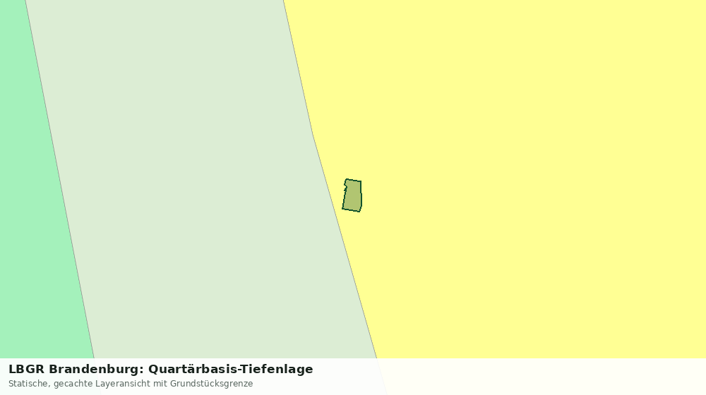Statische Kartenansicht: LBGR Brandenburg: Quartärbasis-Tiefenlage