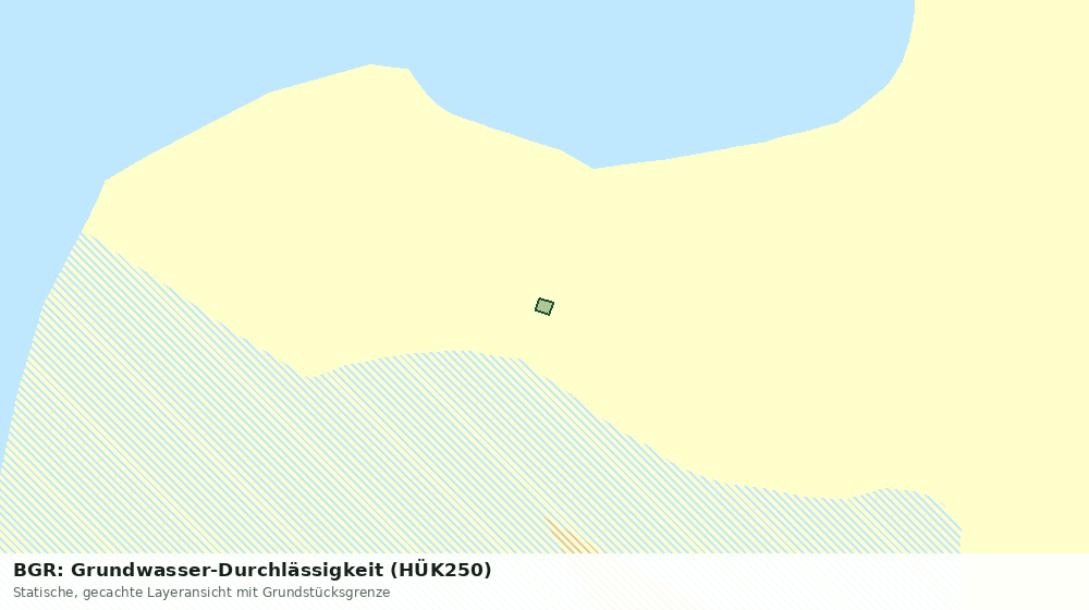 Statische Kartenansicht: BGR: Grundwasser-Durchlässigkeit (HÜK250)