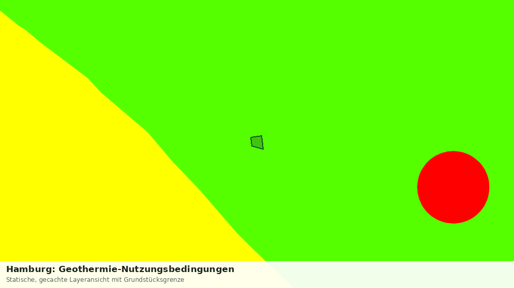 Statische Kartenansicht: Hamburg: Geothermie-Nutzungsbedingungen