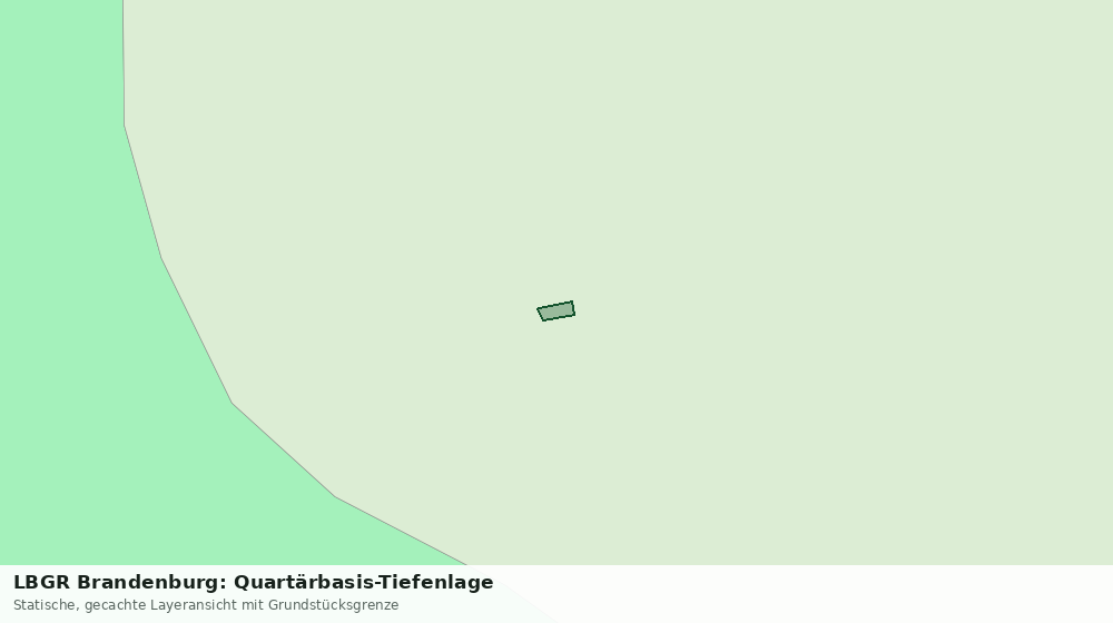 Statische Kartenansicht: LBGR Brandenburg: Quartärbasis-Tiefenlage