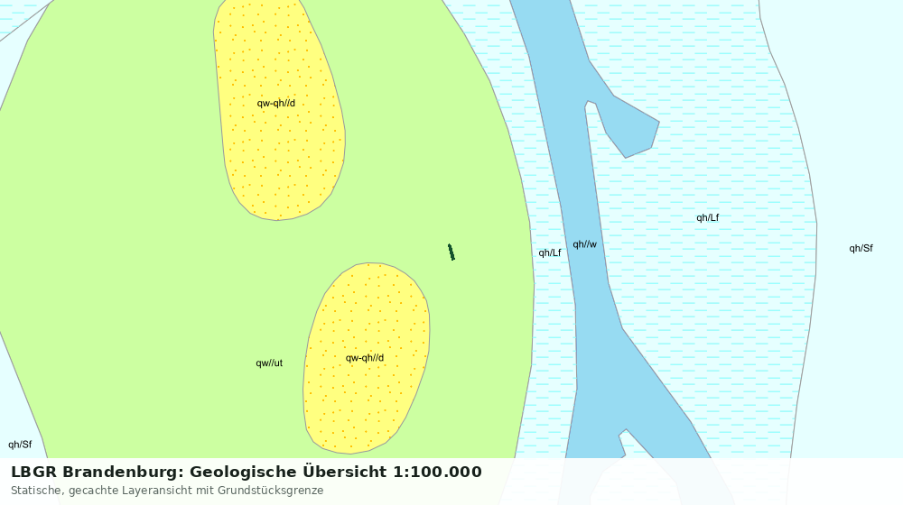 Statische Kartenansicht: LBGR Brandenburg: Geologische Übersicht 1:100.000