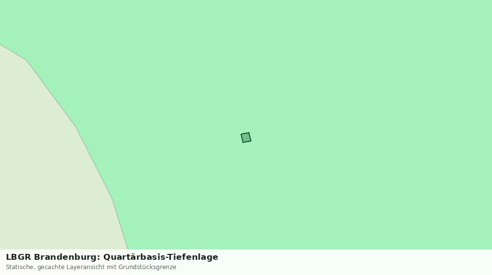 Statische Kartenansicht: LBGR Brandenburg: Quartärbasis-Tiefenlage