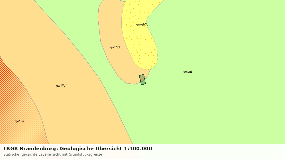 Statische Kartenansicht: LBGR Brandenburg: Geologische Übersicht 1:100.000