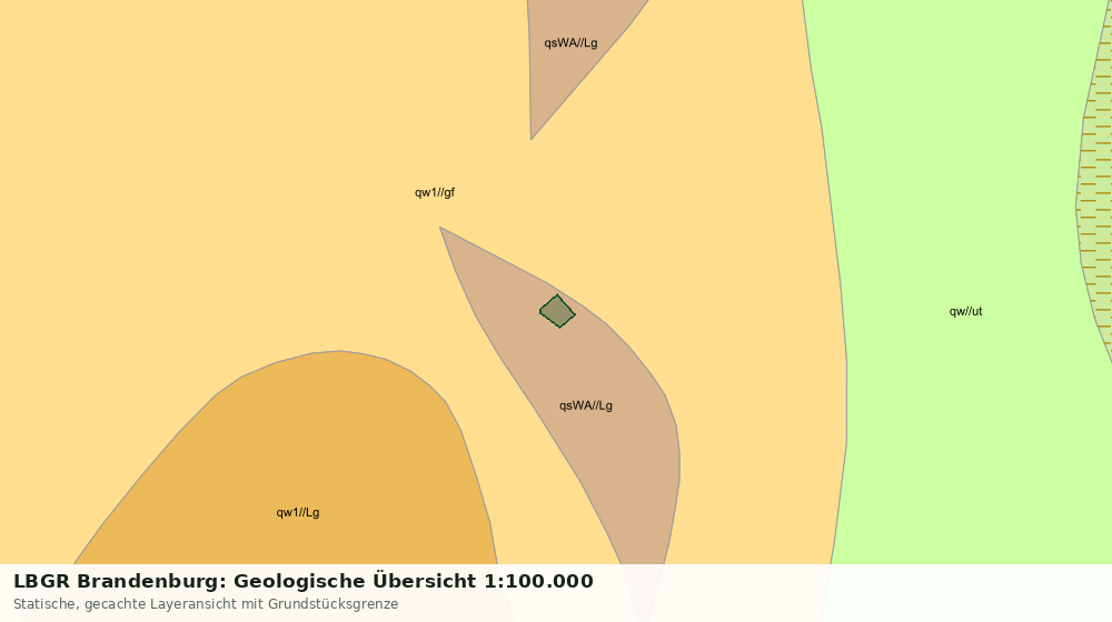 Statische Kartenansicht: LBGR Brandenburg: Geologische Übersicht 1:100.000