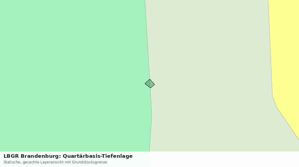 Statische Kartenansicht: LBGR Brandenburg: Quartärbasis-Tiefenlage