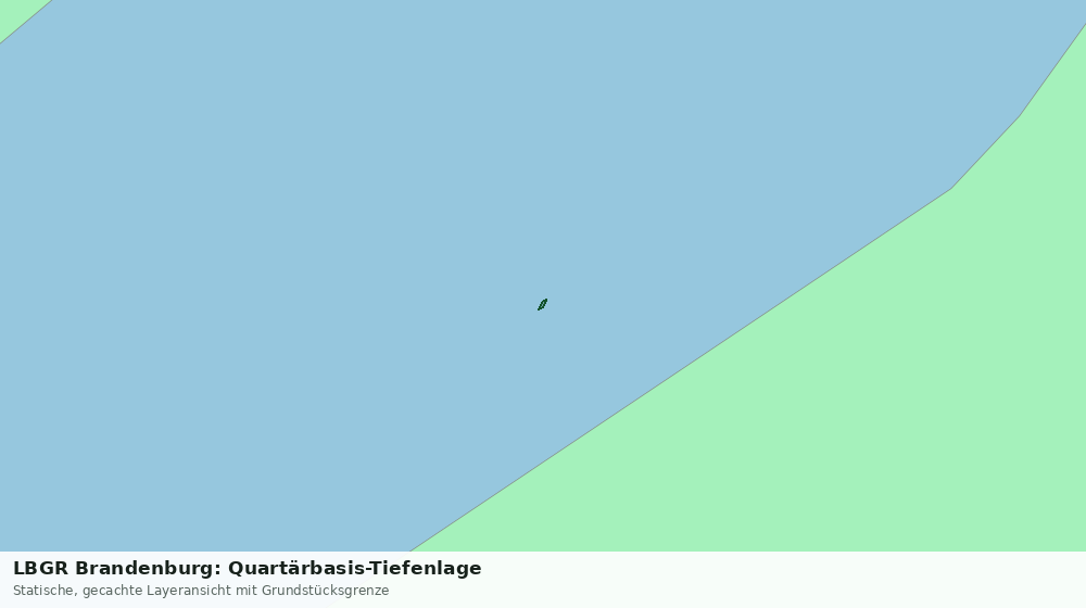 Statische Kartenansicht: LBGR Brandenburg: Quartärbasis-Tiefenlage