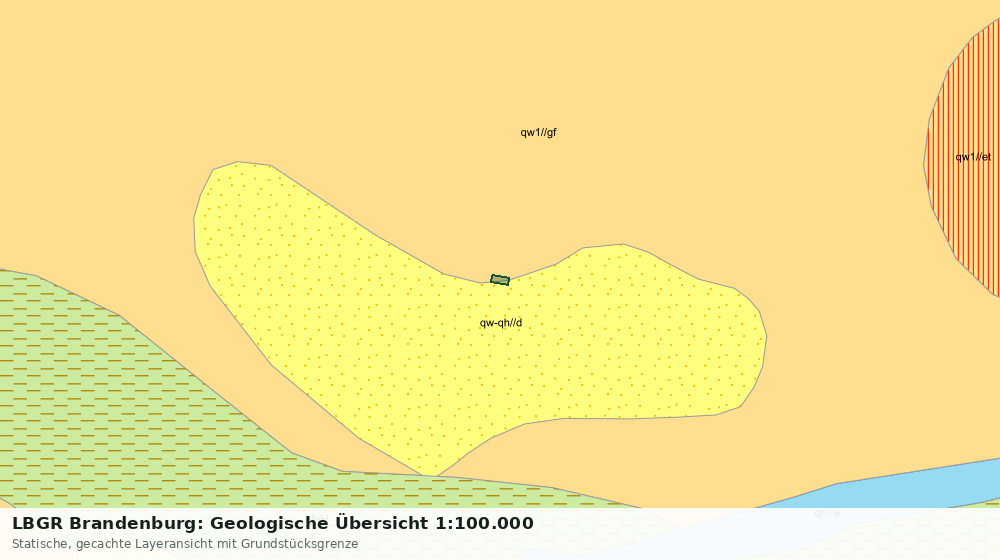 Statische Kartenansicht: LBGR Brandenburg: Geologische Übersicht 1:100.000