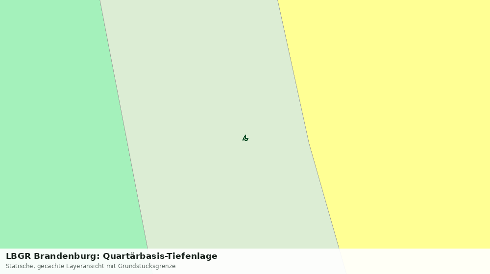 Statische Kartenansicht: LBGR Brandenburg: Quartärbasis-Tiefenlage