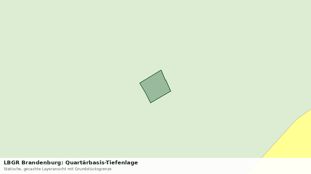 Statische Kartenansicht: LBGR Brandenburg: Quartärbasis-Tiefenlage