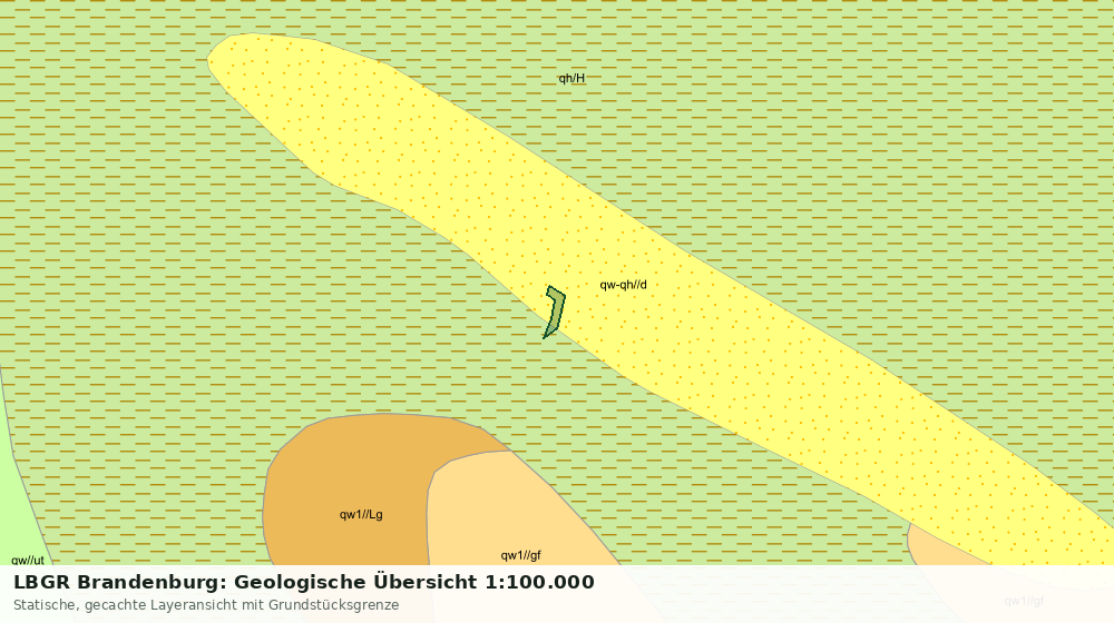 Statische Kartenansicht: LBGR Brandenburg: Geologische Übersicht 1:100.000