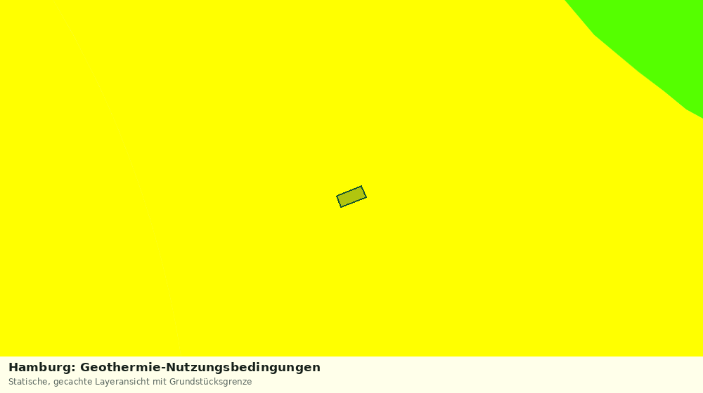 Statische Kartenansicht: Hamburg: Geothermie-Nutzungsbedingungen