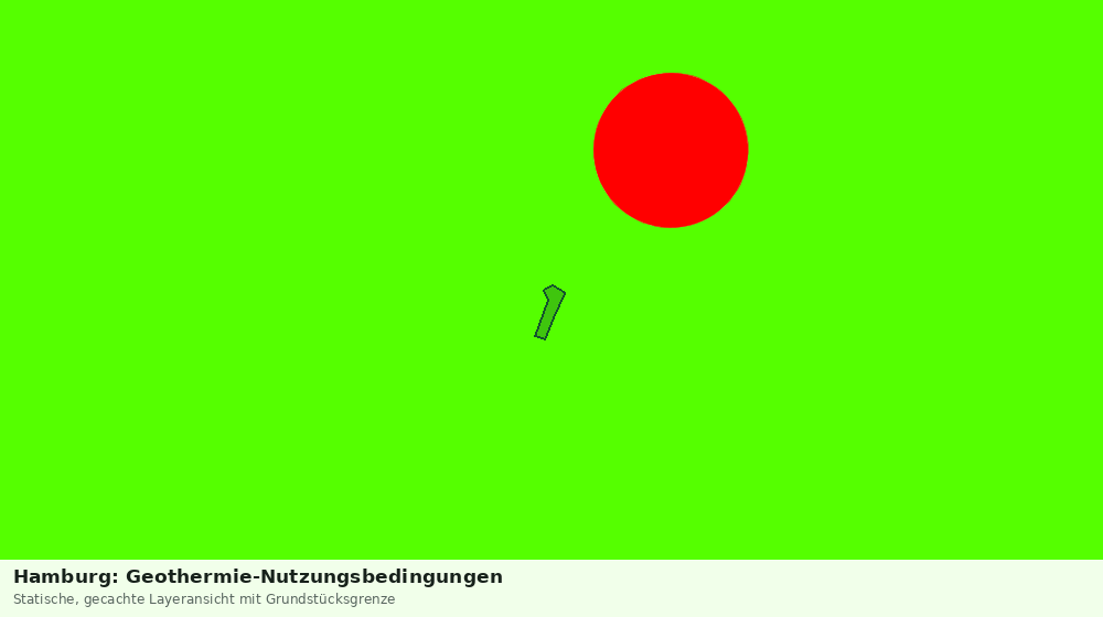 Statische Kartenansicht: Hamburg: Geothermie-Nutzungsbedingungen