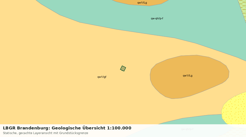 Statische Kartenansicht: LBGR Brandenburg: Geologische Übersicht 1:100.000