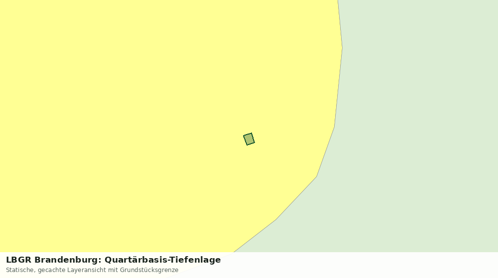 Statische Kartenansicht: LBGR Brandenburg: Quartärbasis-Tiefenlage
