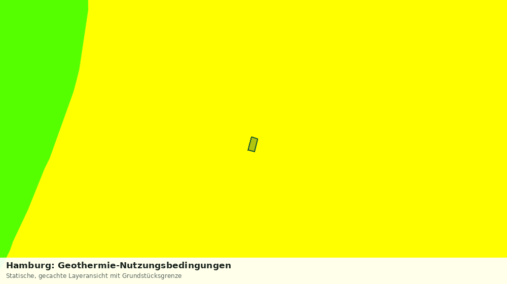 Statische Kartenansicht: Hamburg: Geothermie-Nutzungsbedingungen