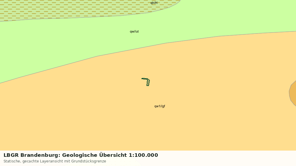Statische Kartenansicht: LBGR Brandenburg: Geologische Übersicht 1:100.000