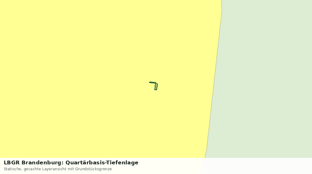 Statische Kartenansicht: LBGR Brandenburg: Quartärbasis-Tiefenlage