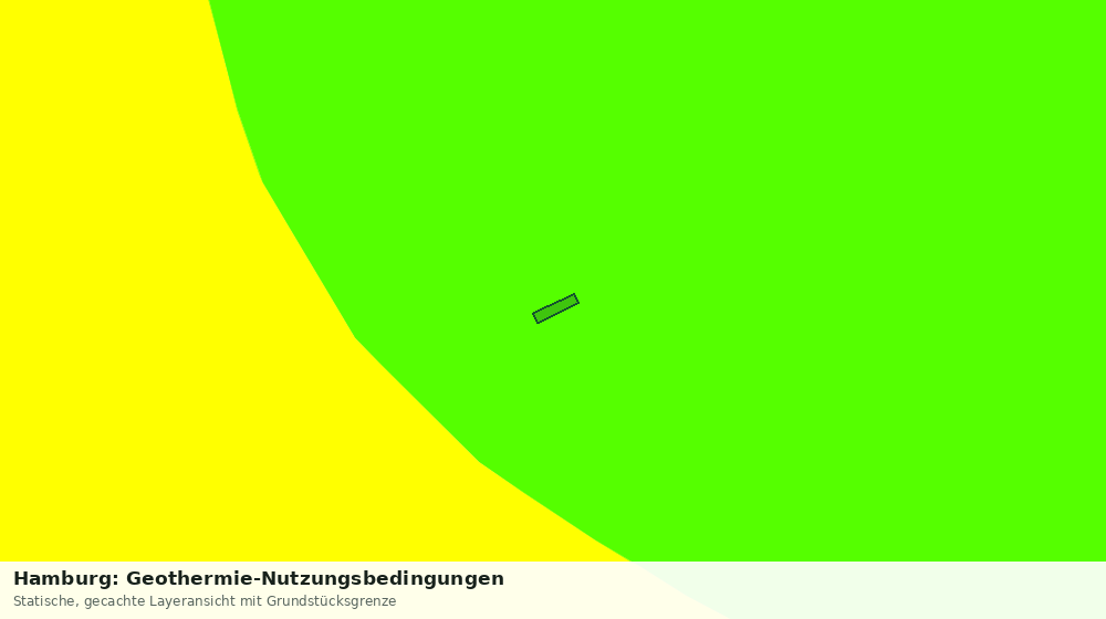 Statische Kartenansicht: Hamburg: Geothermie-Nutzungsbedingungen