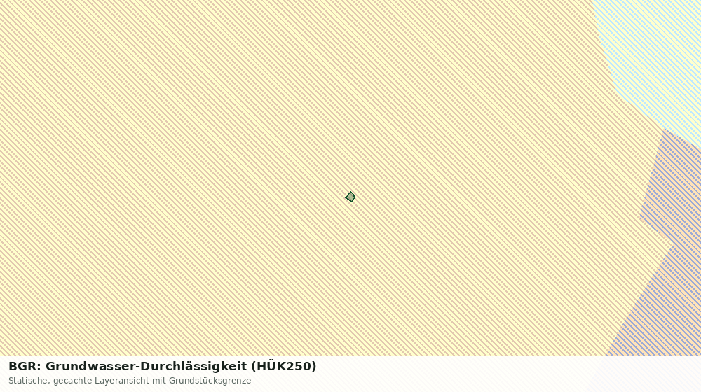 Statische Kartenansicht: BGR: Grundwasser-Durchlässigkeit (HÜK250)