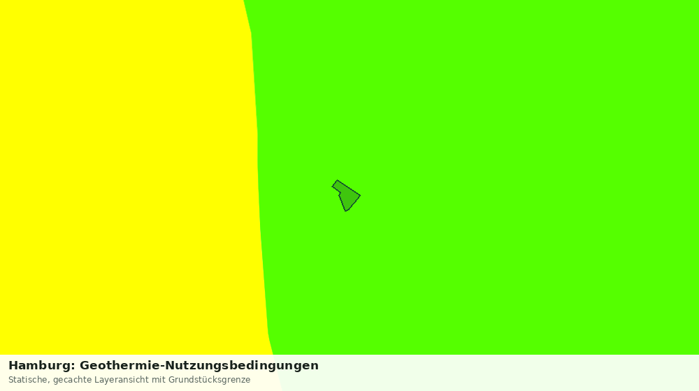 Statische Kartenansicht: Hamburg: Geothermie-Nutzungsbedingungen