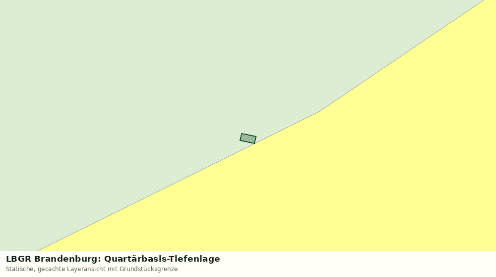 Statische Kartenansicht: LBGR Brandenburg: Quartärbasis-Tiefenlage