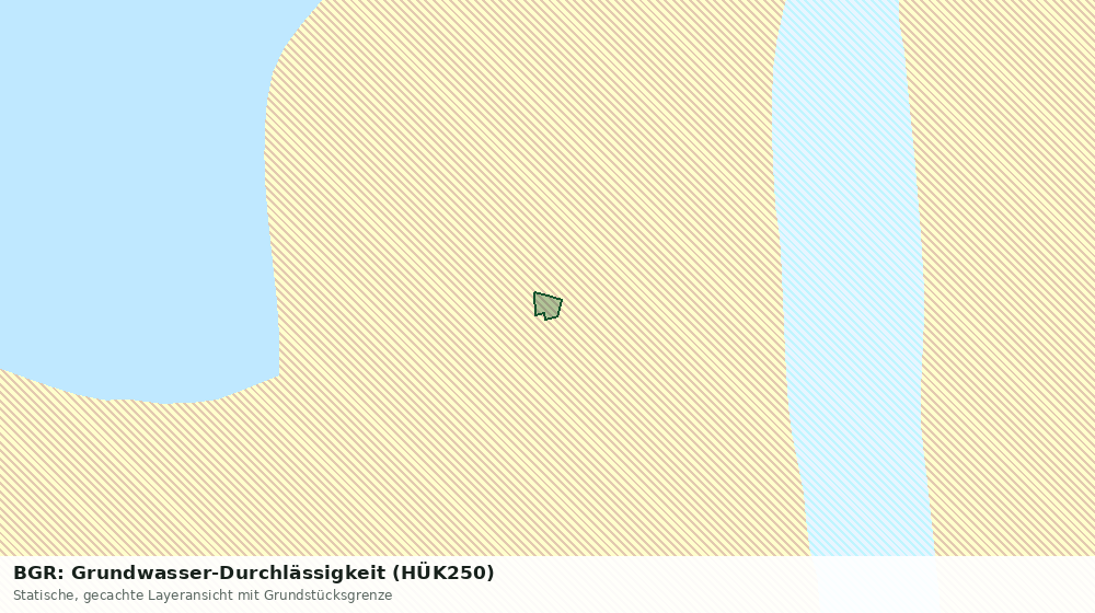 Statische Kartenansicht: BGR: Grundwasser-Durchlässigkeit (HÜK250)