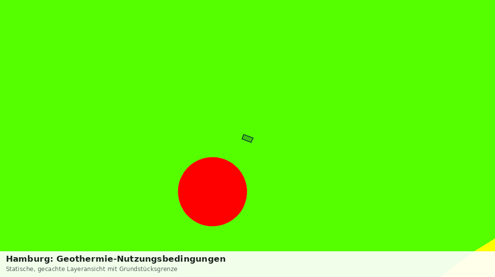 Statische Kartenansicht: Hamburg: Geothermie-Nutzungsbedingungen