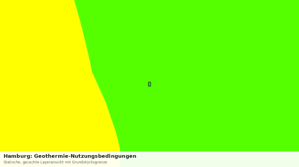 Statische Kartenansicht: Hamburg: Geothermie-Nutzungsbedingungen