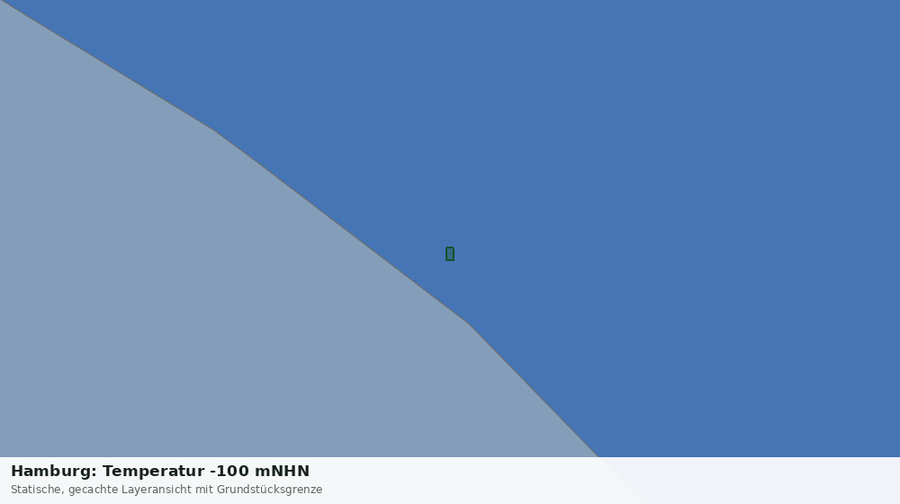 Statische Kartenansicht: Hamburg: Temperatur -100 mNHN
