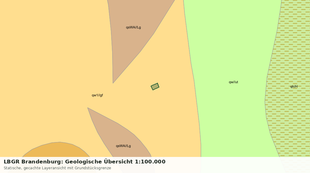 Statische Kartenansicht: LBGR Brandenburg: Geologische Übersicht 1:100.000