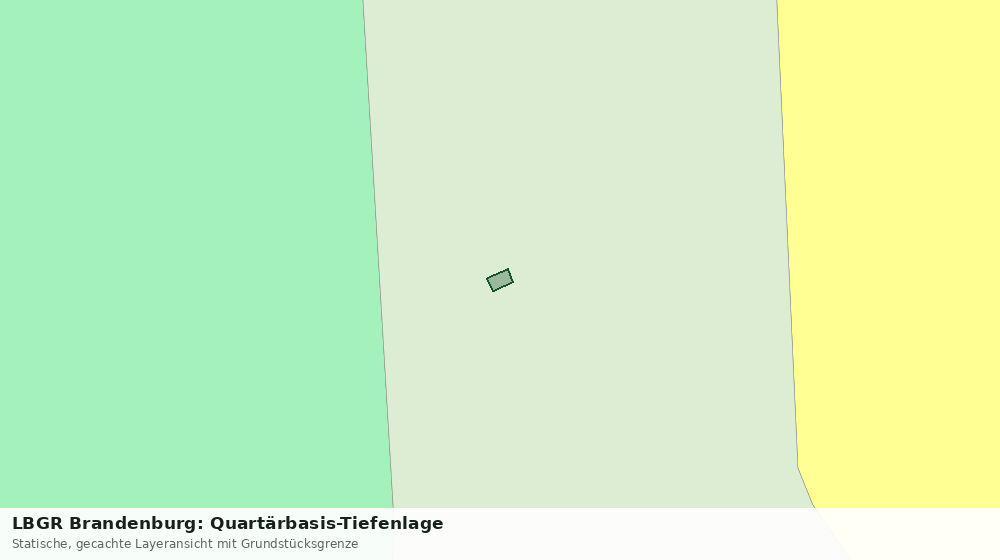 Statische Kartenansicht: LBGR Brandenburg: Quartärbasis-Tiefenlage