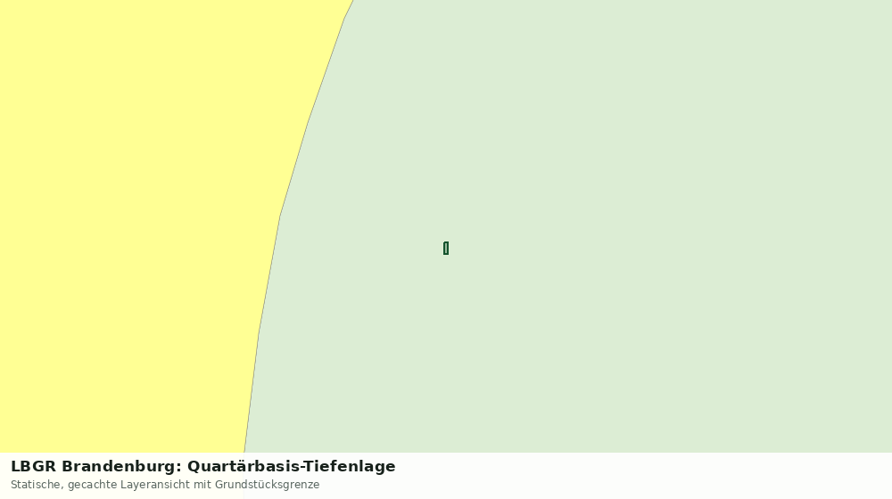 Statische Kartenansicht: LBGR Brandenburg: Quartärbasis-Tiefenlage