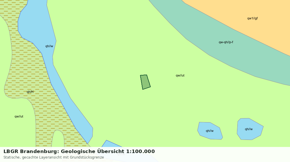 Statische Kartenansicht: LBGR Brandenburg: Geologische Übersicht 1:100.000