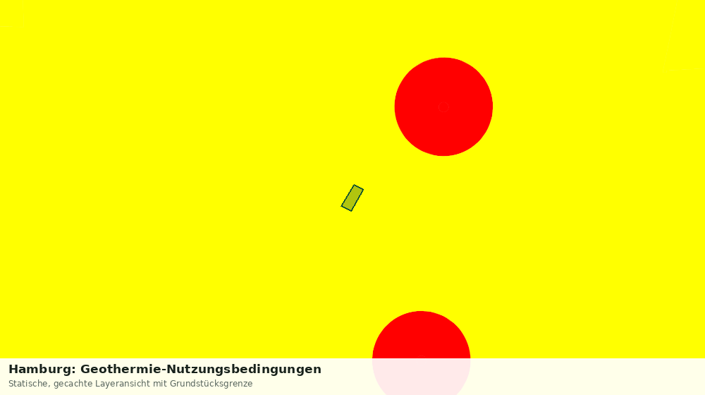 Statische Kartenansicht: Hamburg: Geothermie-Nutzungsbedingungen