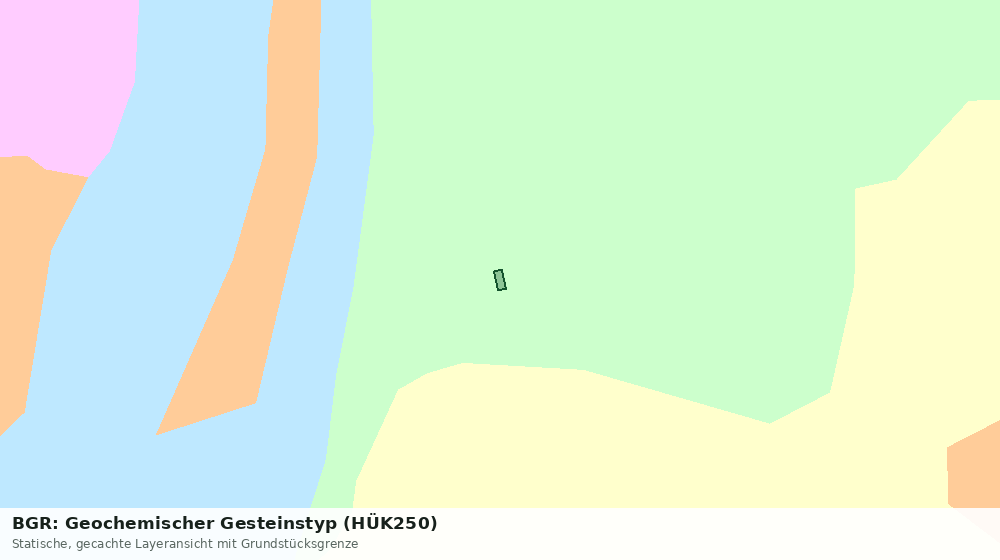 Statische Kartenansicht: BGR: Geochemischer Gesteinstyp (HÜK250)