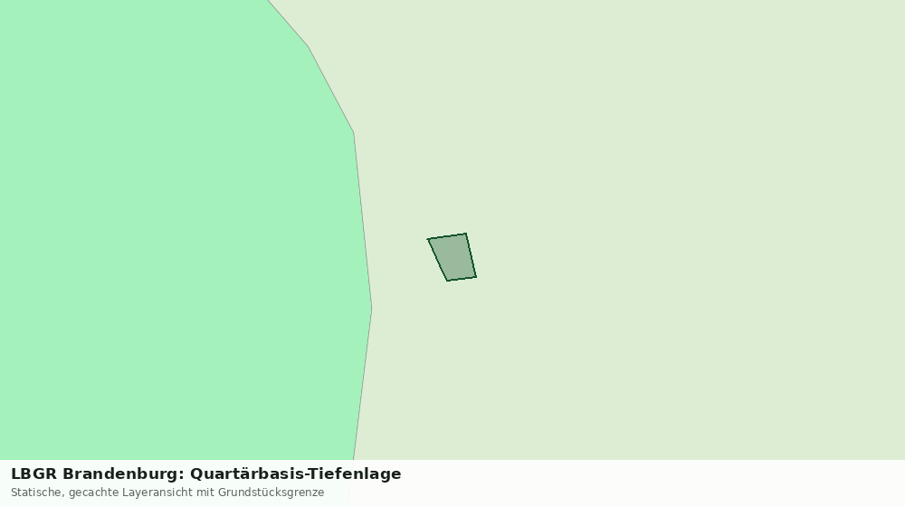 Statische Kartenansicht: LBGR Brandenburg: Quartärbasis-Tiefenlage