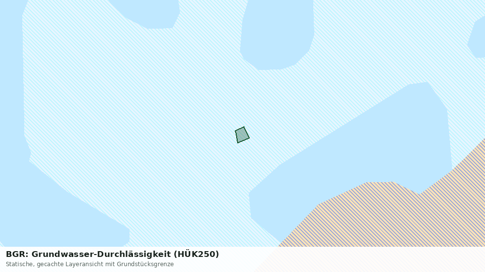 Statische Kartenansicht: BGR: Grundwasser-Durchlässigkeit (HÜK250)